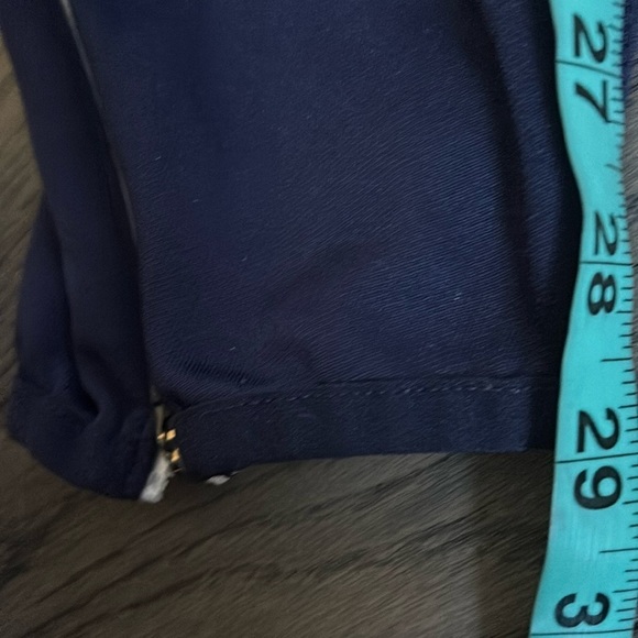 Puma Navy bllue and white striped jersey pants Sz M - Picture 9 of 12